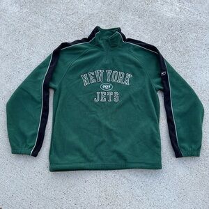 Vintage Reebok New York Jets Green Pullover Size M